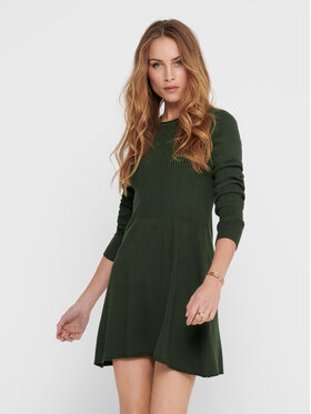 ONLY ONLY Džemper haljina 15185761 Zelena Regular Fit