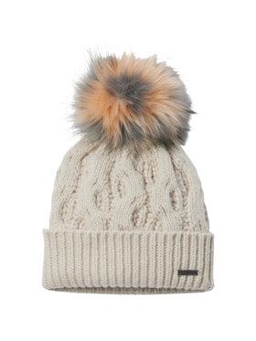 Columbia Columbia Berretto Columbia Boundless Days Cable Knit Pom Beanie Beige