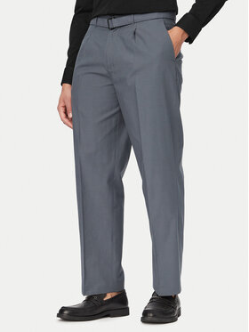 Calvin Klein Calvin Klein Pantaloni din material LV04LF617G Gri Regular Fit