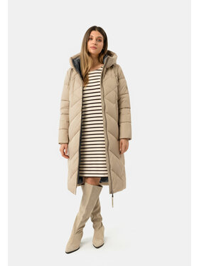 Volcano Volcano Płaszcz zimowy J-CELESTE Beżowy Regular Fit