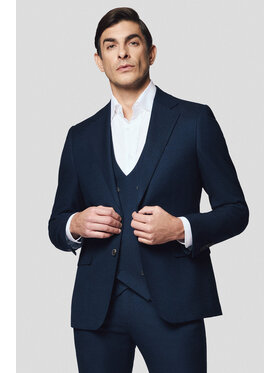 Lancerto Lancerto Marynarka Monreale MA131125000018 Granatowy Slim Fit