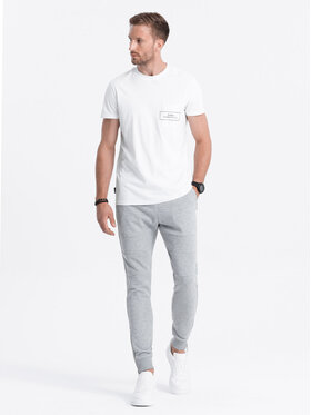 Ombre Ombre Teplákové kalhoty OM-PASK-22FW-004 Šedá Regular Fit