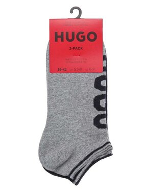 HUGO Hugo Pánské nízké ponožky 2P AS LOGO COL CC Tmavomodrá