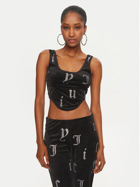 Juicy Couture Juicy Couture Top Cait JCMCS224252 Čierna Slim Fit