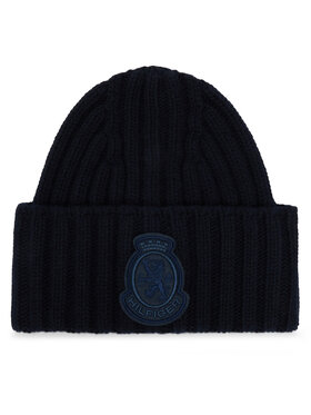 Tommy Hilfiger Tommy Hilfiger Czapka Th Crest Fluffy AW0AW18210 Granatowy