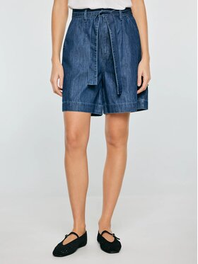 BIG STAR BIG STAR Szorty jeansowe LINASA_544_110 Granatowy Basic Fit