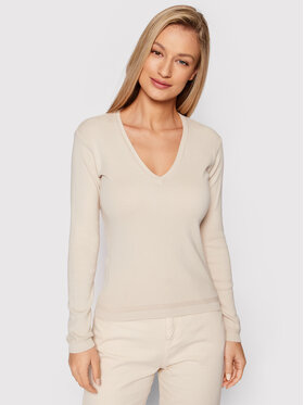 United Colors Of Benetton United Colors Of Benetton Sweater 1091D4625 Bézs Regular Fit