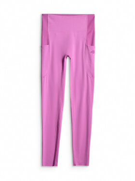 4F 4F Legginsy SOLAR PUNK Różowy Slim Fit
