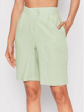 Vero Moda Vero Moda Pantalon scurți din material Josie 10260287 Verde Regular Fit