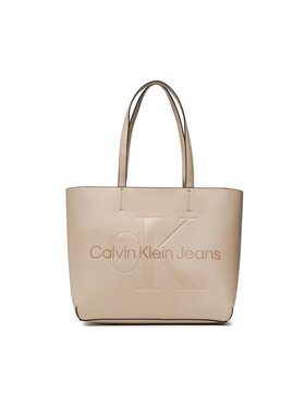 Calvin Klein Jeans Calvin Klein Jeans Borsetta Sculpted Shopper29 Mono K60K610276 Beige