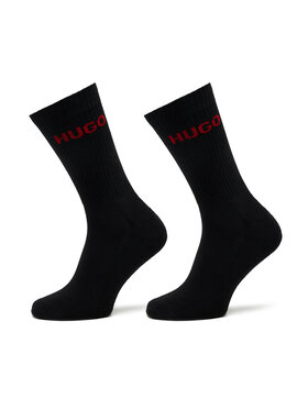 Hugo Hugo Комплект 6 чифта дълги чорапи мъжки 50504045 Черен