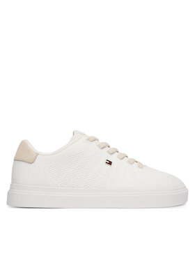 Tommy Hilfiger Tommy Hilfiger Sneakersy Knit Cupsole FW0FW09289 Biały