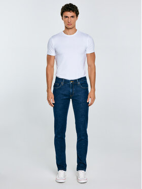 BIG STAR BIG STAR Jeansy JEFFRAY Granatowy Skinny Fit