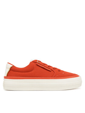 Tommy Hilfiger Tommy Hilfiger Sneakersy Essential Vulc Textile Sneaker FW0FW08323 Oranžová