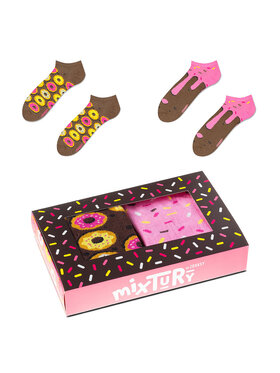 Zooksy Zooksy Zestaw 2 par niskich skarpet unisex mixTURY Różowy