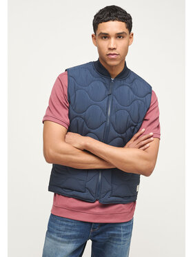 Mustang Mustang Kamizelka Light Padded Niebieski Regular Fit