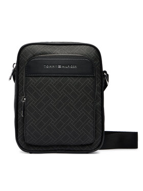 Tommy Hilfiger Tommy Hilfiger Мъжка чантичка Th Flag Monogram Mini Reporter AM0AM14138 Черен