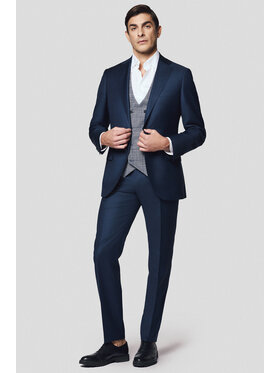 Lancerto Lancerto Garnitur Manzanillo GA073125000028 Granatowy Slim Fit