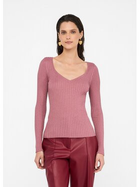 Liu Jo Liu Jo Sweter MF5388MS46J04989 Różowy Slim Fit
