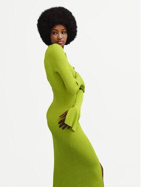 HUGO Hugo Trikotažinė suknelė Sharren 50507922 Žalia Slim Fit