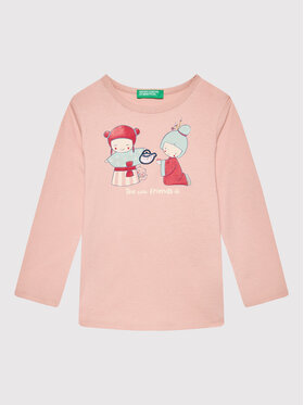 United Colors Of Benetton United Colors Of Benetton Μπλουζάκι 3096G104O Ροζ Regular Fit