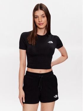 The North Face The North Face T-Shirt NF0A55AO Czarny Cropped Fit