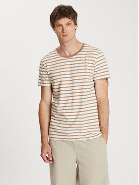 Cross Jeans Cross Jeans T-Shirt 16067-082 Brązowy Regular Fit