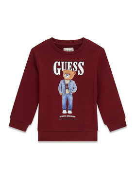 Guess Guess Mikina N6RQ03 KAD74 Bordová Regular Fit