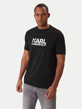 KARL LAGERFELD KARL LAGERFELD Marškinėliai 755780 561235 Juoda Regular Fit