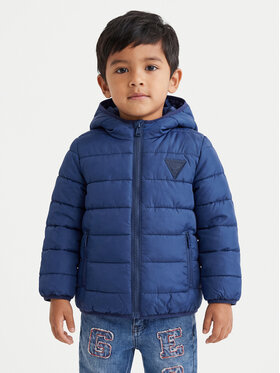 Guess Guess Пухено яке H4BT03 WCFM0 Син Regular Fit