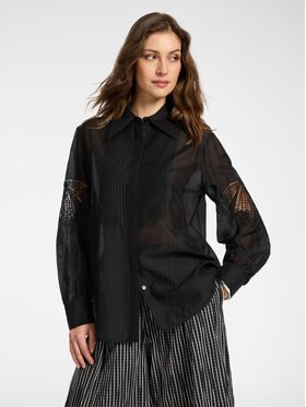 Elena Mirò Elena Mirò Koszula 5186P000269N033 Czarny Regular Fit