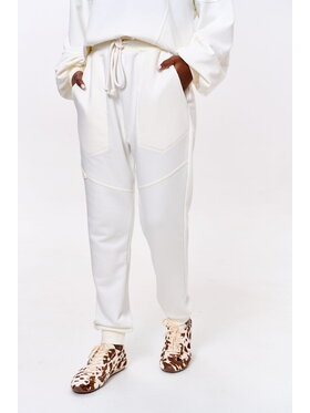 blue shadow blue shadow Spodnie damskie Grekko Écru Regular Fit