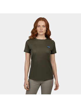 Alpinus Alpinus T-Shirt Otago Zielony Regular Fit