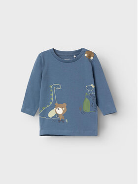 NAME IT NAME IT Bluse 13219489 Blau Regular Fit