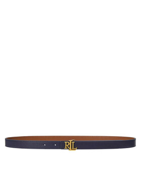 LAUREN RALPH LAUREN LAUREN RALPH LAUREN Dámský pásek Logo Reversible Embossed Skinny Belt 412959135002 Tmavomodrá