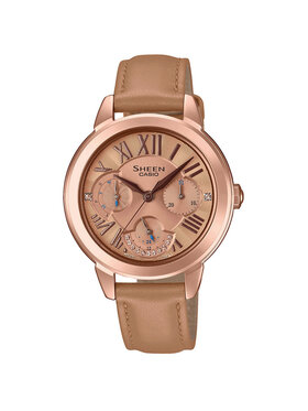Casio Casio Hodinky SHE-3059PGL-5AUER Hnědá