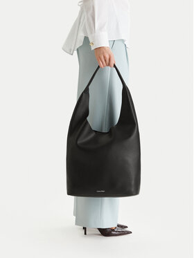 Calvin Klein Calvin Klein Geantă Slouchy Pebble Medium Bag LV04F3596G Negru