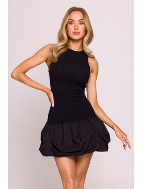 Made of Emotion Made of Emotion Sukienka wieczorowa M863 Czarny A-Line Fit