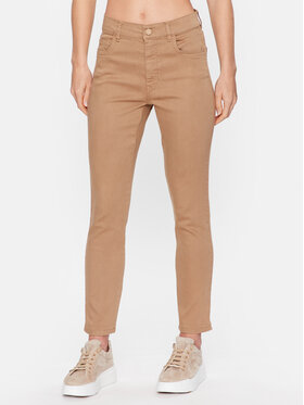 Marella Marella Kalhoty z materiálu Peseta 2331310635 Béžová Slim Fit