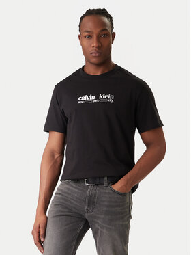 Calvin Klein Jeans Calvin Klein Jeans Tricou NYC Graphic LV14RE831G Negru Regular Fit