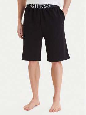 Guess Guess Спортни шорти U6GD00 KC241 Черен Regular Fit