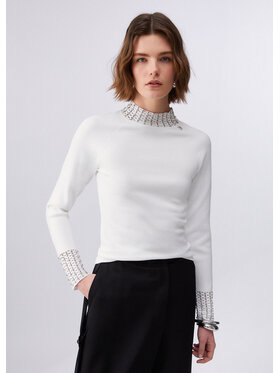 Liu Jo Liu Jo Maglione PA6046MS99EX0256 Bianco Slim Fit