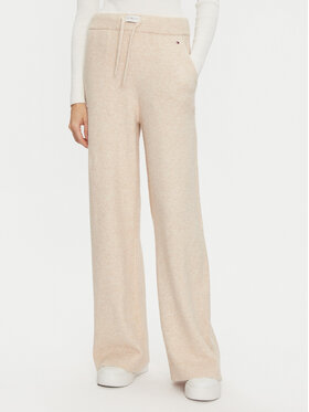 Tommy Hilfiger Tommy Hilfiger Pantaloni tricotați UW0UW05523 Bej Relaxed Fit