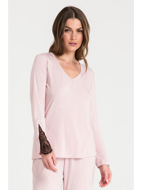 LaLupa LaLupa Nočná košeľa LA072 Ružová Comfortable Fit