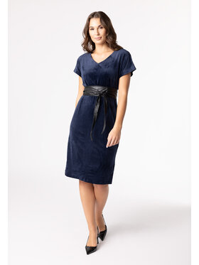 QUIOSQUE QUIOSQUE Sukienka codzienna QUIOSQUE 4NT001842 Granatowy Regular Fit