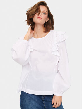 Saint Tropez Saint Tropez Chemise 30512340 Blanc Oversize