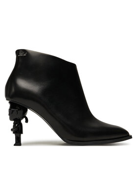 KARL LAGERFELD KARL LAGERFELD Čizme Nft Heel Zip KL39135 Crna