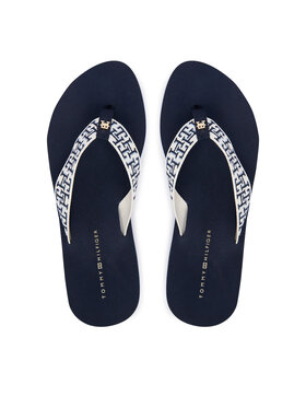 Tommy Hilfiger Tommy Hilfiger Japanke Mono Wedge Summer Sandal FW0FW09696 Tamnoplava