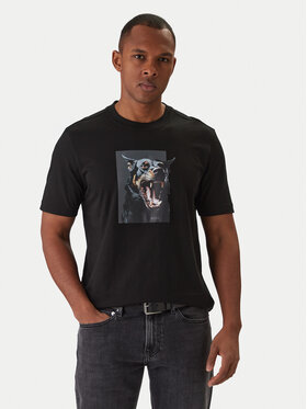 BOSS BOSS T-Shirt Dobermann 50558965 Černá Regular Fit
