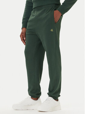 Calvin Klein Jeans Calvin Klein Jeans Pantaloni trening LV04RD241G Verde Regular Fit